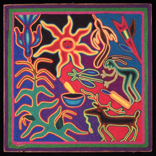 Nierika Huichol Art Yarn Painting - Tawexika — The Nopo